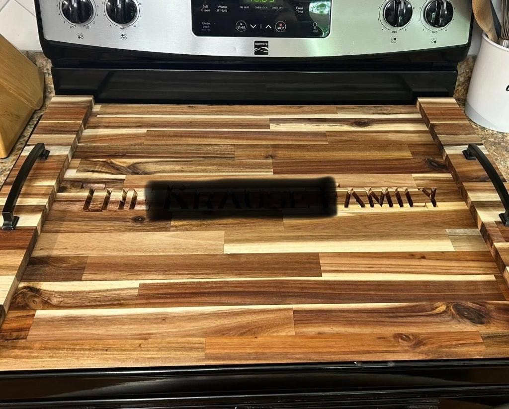 Personalized Family Stove Cover